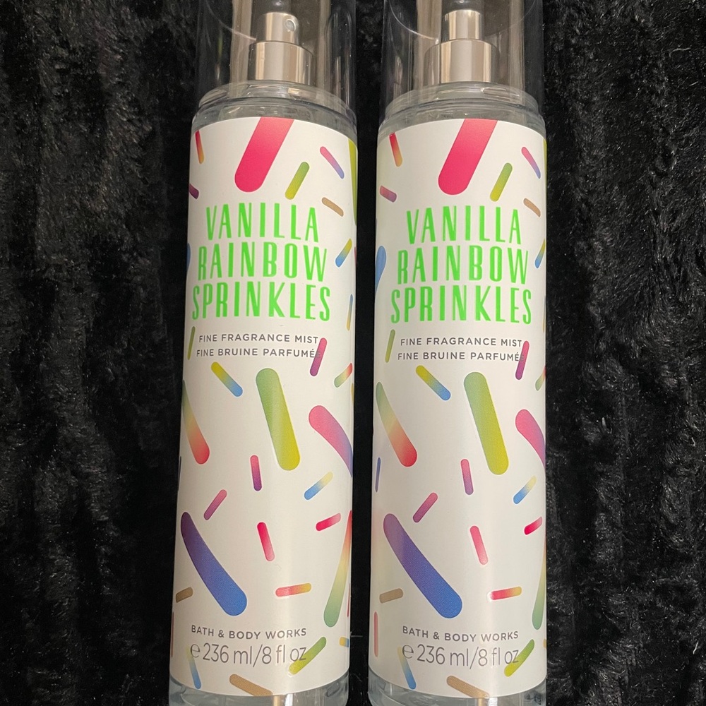 2 B&BW VANILLA RAINBOW SPRINKLES MISTS